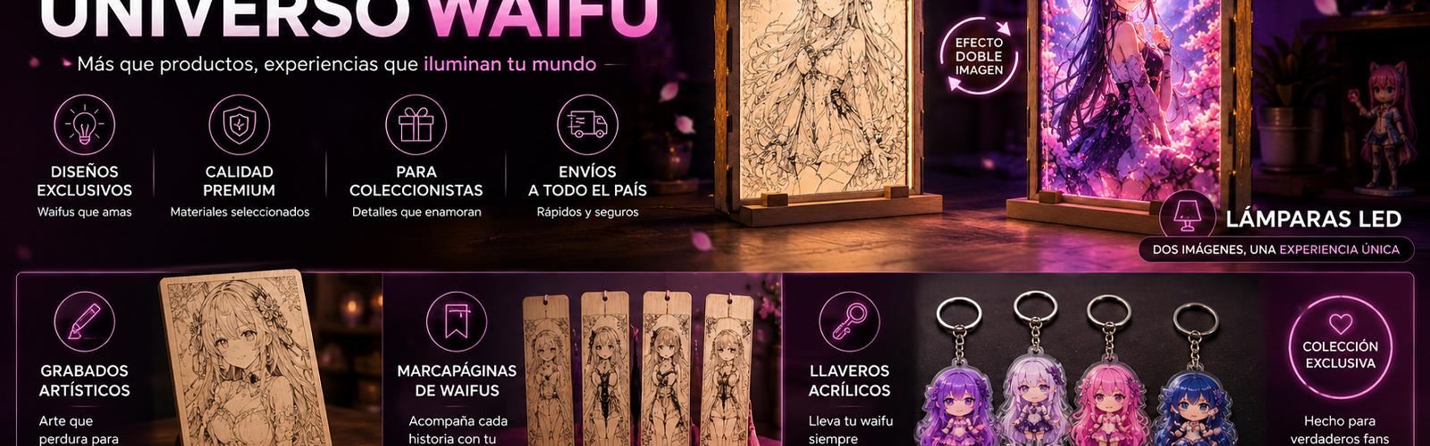 Banner de Lámparas LED de Waifus | AnimeWaifu