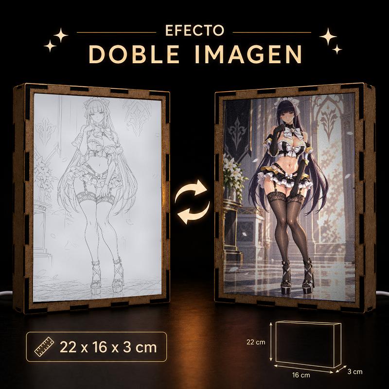Lámpara LED Narberal Gamma Overlord - Sirvienta en salón gótico - producto AnimeWaifu