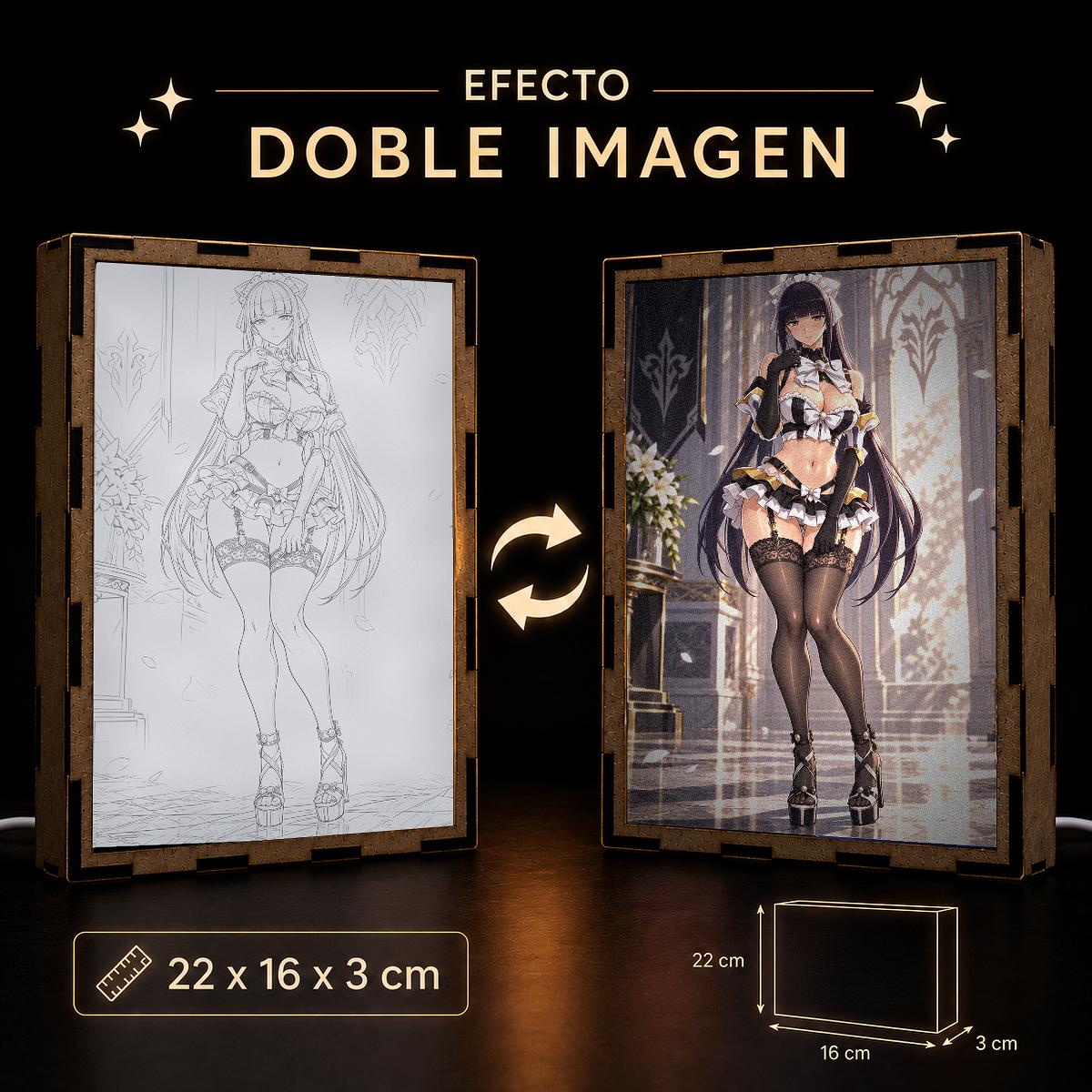 Lámpara LED Narberal Gamma Overlord - Sirvienta en salón gótico - producto AnimeWaifu